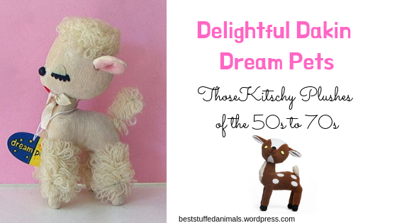 Details about    Dakin Dream Pet-New Petite Poodle Vibrant Raspberry Color Posed To Play 5" 
